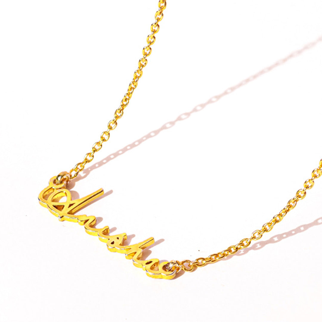 Signature Style Custom named Necklace | 18k Gold Plated