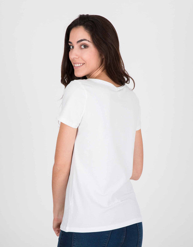 Cute Panda White T-Shirt for Couple - 999.00 - TEEGURUJI - Free Shipping