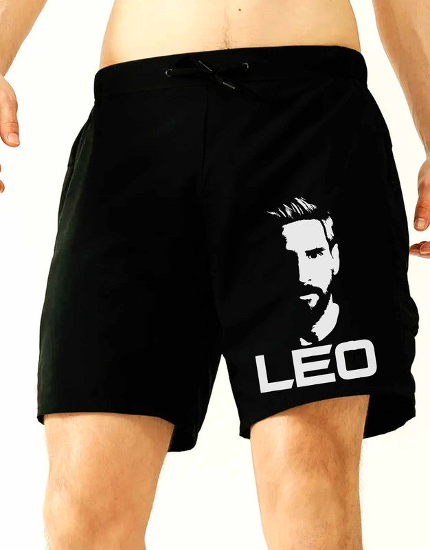 Leo Messi Printed Black Shorts For Men - 349.00 - TEEGURUJI - Free Shipping