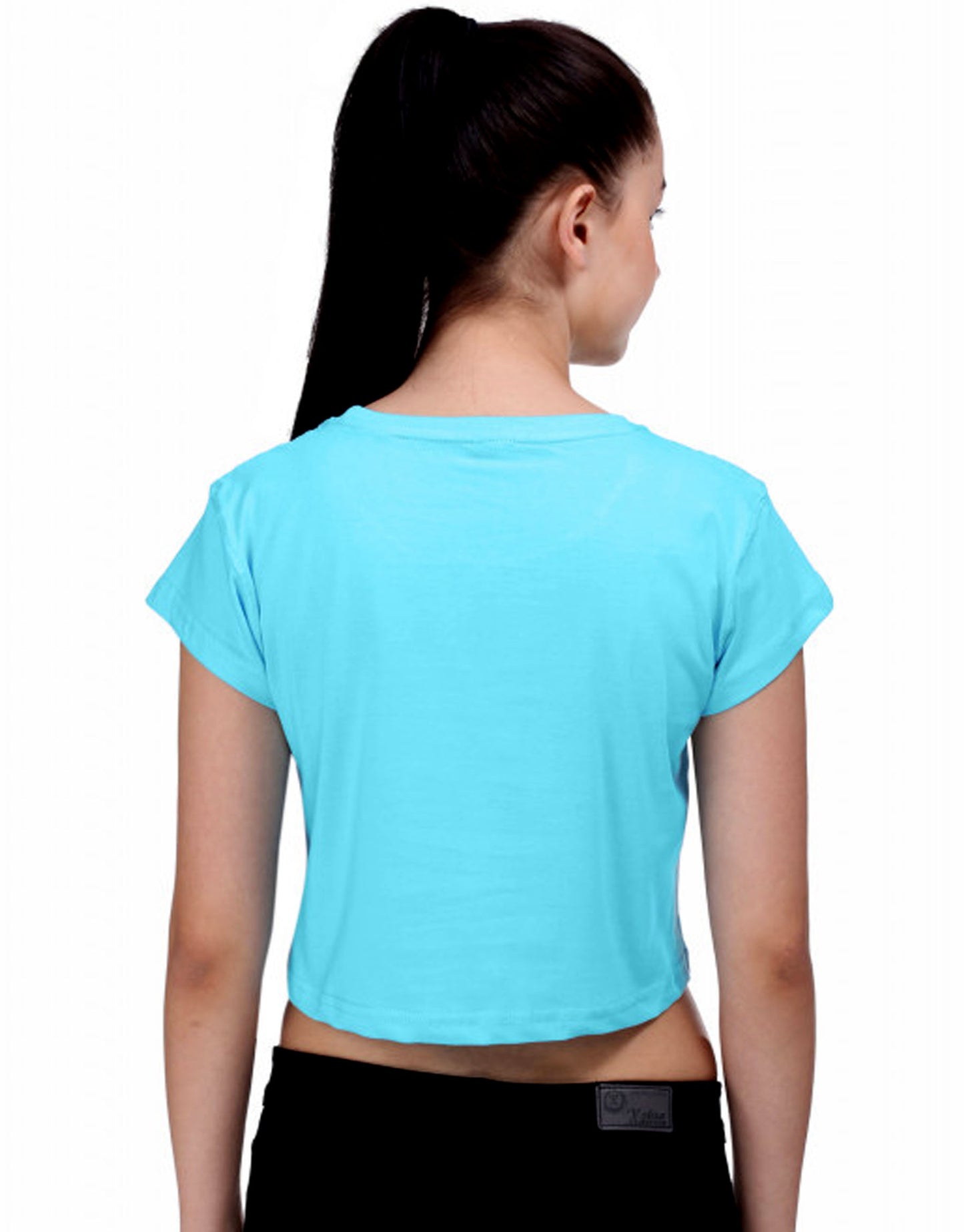 Sky Blue color - Stylish Short sleeve Crop Top for women