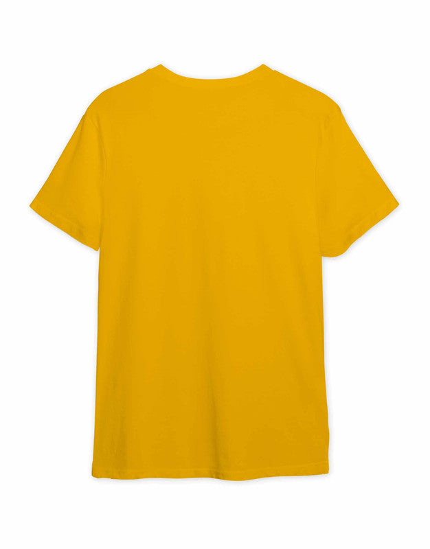 Emotional Hole Cholbe Na Bengali Printed T shirt - Dark Yellow - 449.00 - TEEGURUJI - Free Shipping