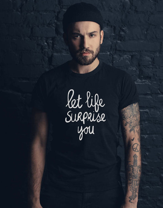 Let Life Surprise You  - TEEGURUJI T shirt - 399.00 - TEEGURUJI - Free Shipping