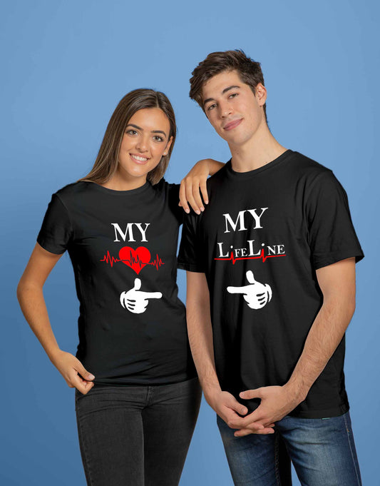 My Lifeline-MyLove | TEEGURUJI Couple T-Shirt - 999.00 - TEEGURUJI - Free Shipping