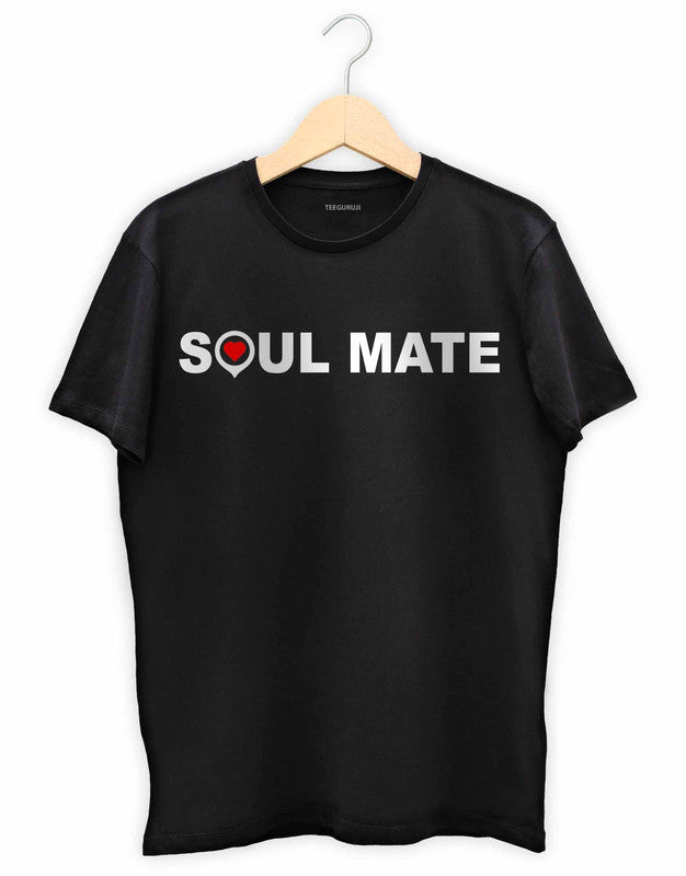 Soul Mate - Printed Couple T-Shirt - 349.00 - TEEGURUJI - Free Shipping