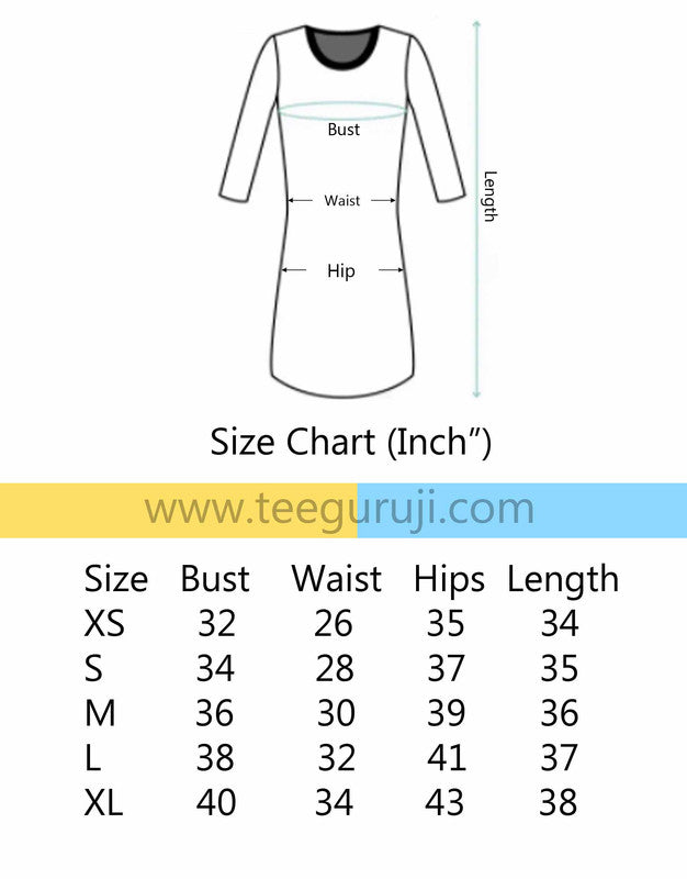 Vabchi ebar ektu vaddro habo - T shirt Dress For Women - 699.00 - TEEGURUJI - Free Shipping