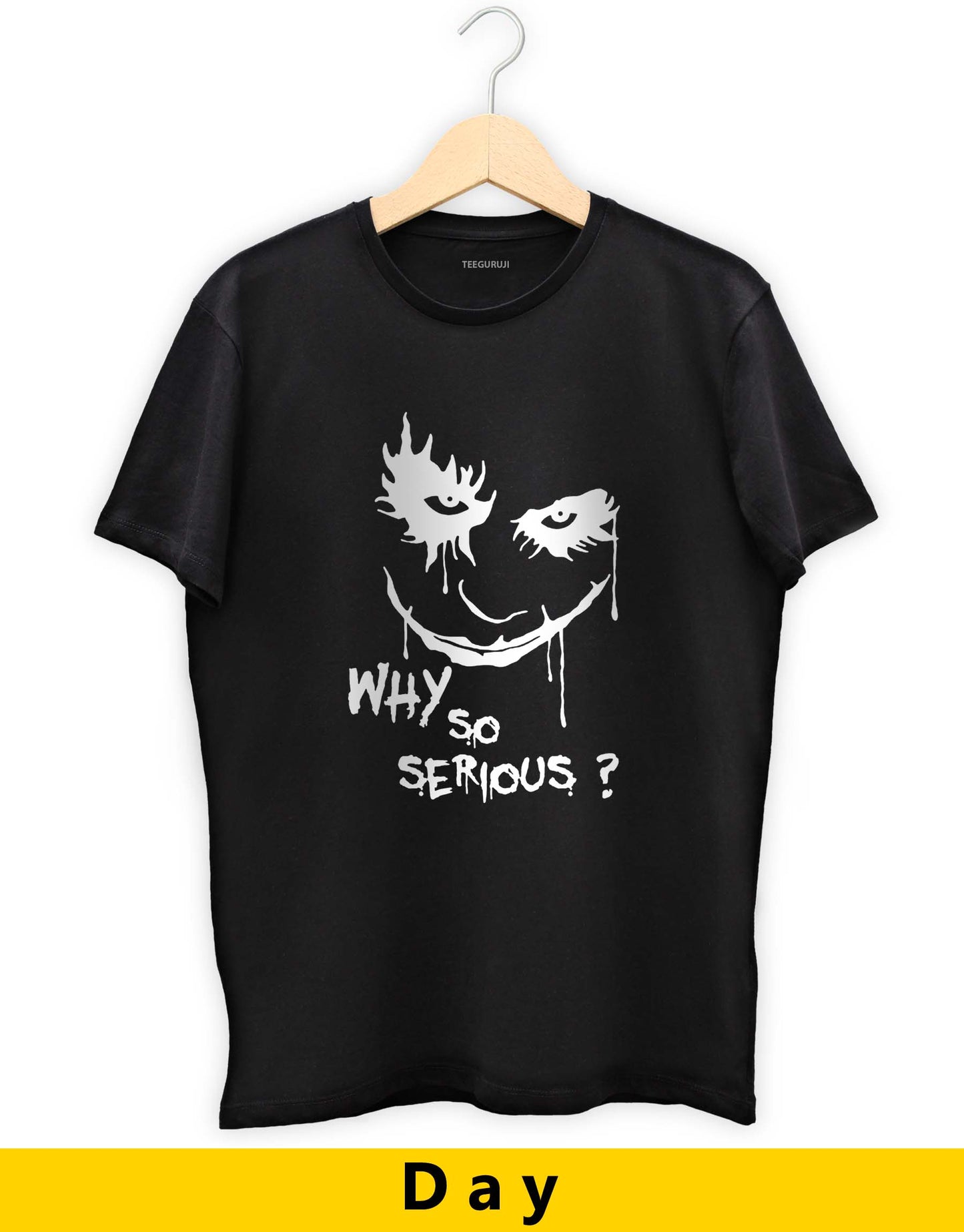 Why so Serious - Night Vision Black T-Shirt